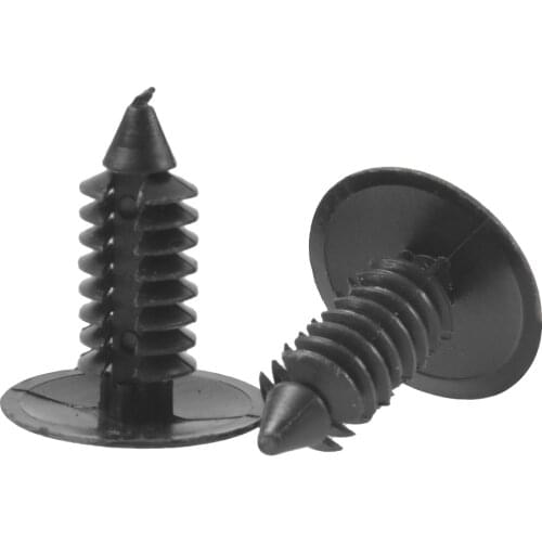 50Pcs/lot Auto Fastener Fit 8mm Hole Nylon Car Clips Fender Bumper Shield Retainer Plastic Rivet Car Stuff
