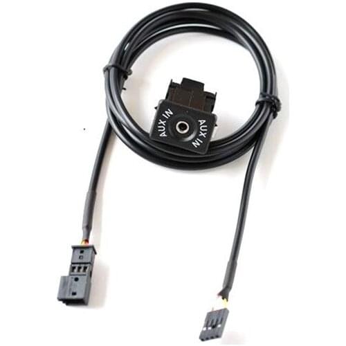 AUX in Audio MP3 Cable Adapter for BMW E39 E46 E38 E53 X5 with 16:9 Screen