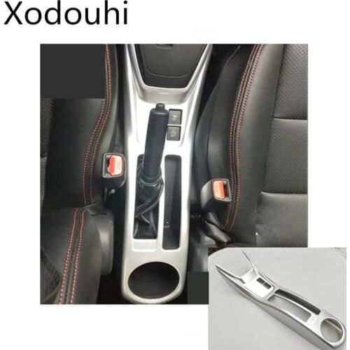 Car middle handbrake shift stall paddle cup switch frame trim moulding 1pcs For Toyota Vios/Yaris sedan 2017 2018 2019