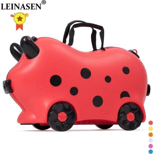 Children luggage kid suitcase locker handbag boy girl baby Toy box luggage Pull rod box Can sit ride Check box