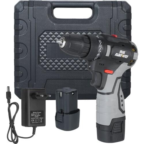 16.8V Brushless Electric Drill Screwdriver Rechargeable Hand Drill Driver Power Tool Screwdriver Speed Adjustable With Battery