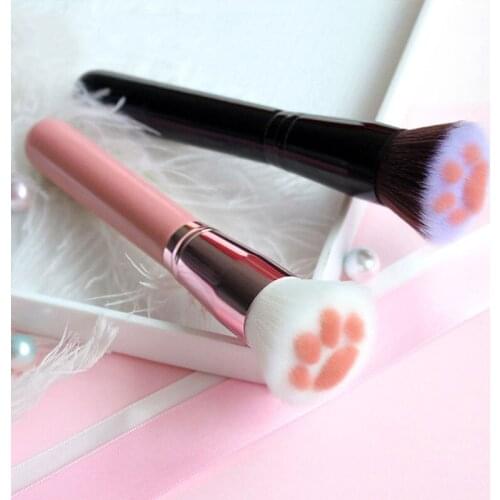 1pc Soft Cat Claw Paw Makeup Brush Cute Power Foundation Brush Concealer Blush Blending Brush Beauty Cosmetic Tools