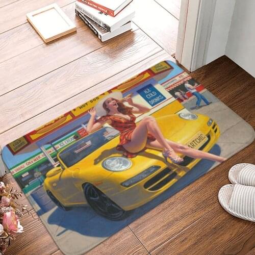 Coney Island Footlong Doormat Carpet Mat Rug Polyester Non-Slip Floor Decor Bath Bathroom Kitchen Bedroom 40x60