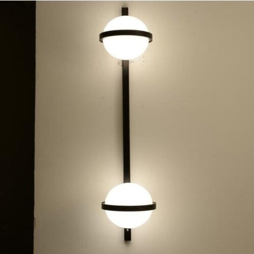 Nordic bar plant chandelier flowers bedside bar creative simple glass ball walnut music dining lamps