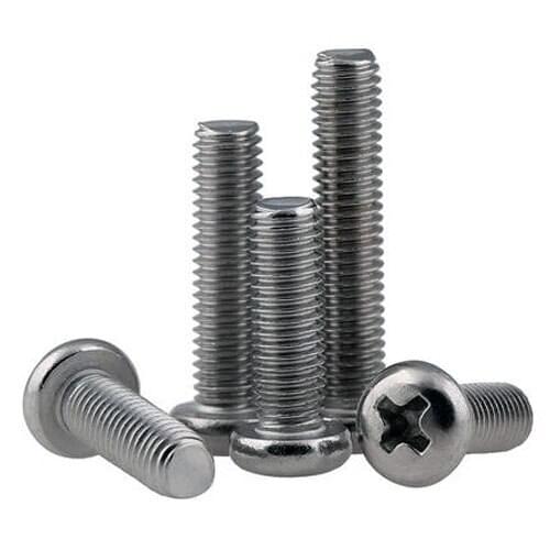 M4 x 50mm-100mm Length Phillips round screws 304 Stainless steel pan head screw cross machine bolts GB818