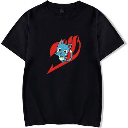 2021 Fashion Hot Sale FAIRY TAIL T Shirt Men Short Sleeve Women Funny Loose T Shirt Unisex Harajuku Tops