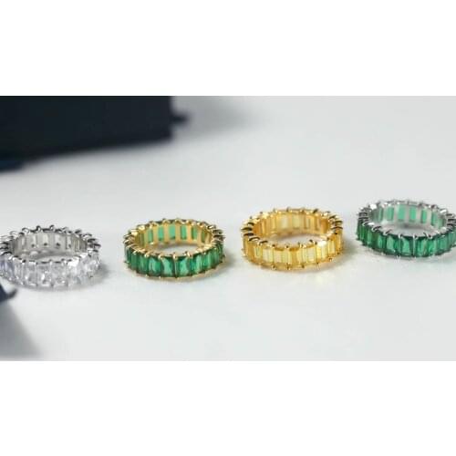 Designer Fashion 925 Sterling Silver Jewelry 3A Cubic Zirconia Party Ring