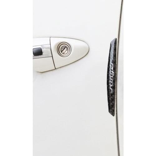 4Pcs Carbon Fiber Trim Anti-rub Car Door Edge Guards Molding Protection Strip For Kia Stinger