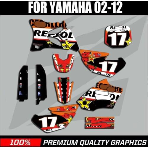 Free Custom Motorcycle GRAPHICS BACKGROUNDS DECALS STICKERS FOR YAMAHA YZ85 2002-2006 2007 2008 2009 2010 2011 2012 2013 2014