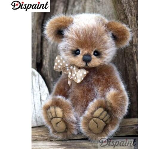 Dispaint Full Square/Round Drill 5D DIY Diamond Painting "Cartoon bear" 3D Embroidery Cross Stitch Home Decor Gift A10473