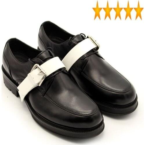 Toe Fashion Brand Handmade Round Lace Up Office Casual Panelled Leather Party Formal Shoes Men Plus Size 34-45