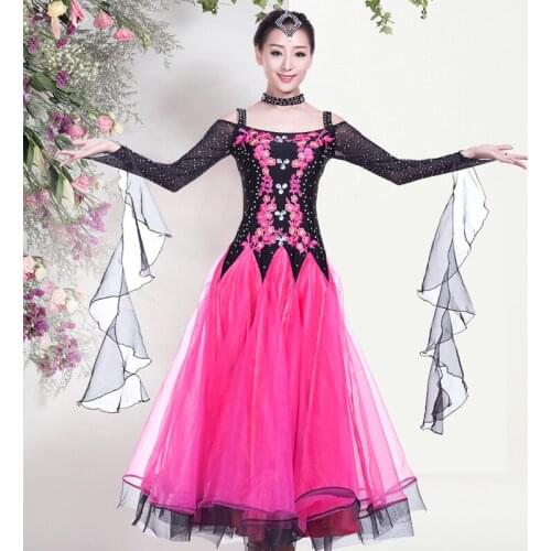New ballroom waltz modern dance dress ballroom dance performance dresses standard ballroom dancing clothes tango dress MQ238