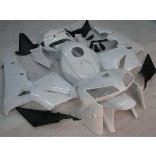 For Honda CBR600RR 2005 - 2006 Fairings for Honda CBR600RR 2006 White Black Plastic Fairings CBR 600 RR 06 Fairings Unpainted