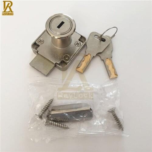 RayLock pack of 8 furniture lock type snake key wooden cabinet desk drawer lock D19 zinc cylinder
