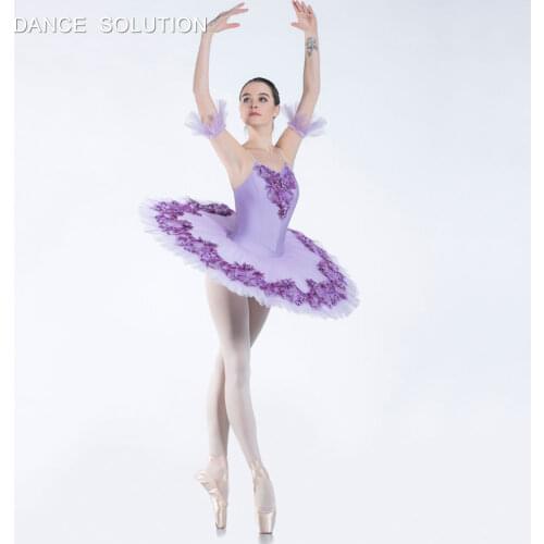Stunning Lilac Pre-professional Ballet Tutu Girl & Women Stage Dance Costume Ballerina Solo Standard Dress Pancake Tutu BLL083
