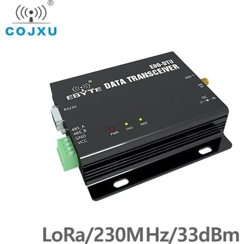 RS232 RS485 230MHz Narrowband TCXO 2W 33dBm COJXU E90-DTU-230N33 Wireless Transceiver Long Distance 8km Radio Modem