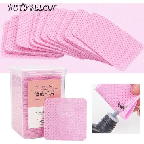 200pcs Lint-Free Nail Polish Remover Cotton Wipes UV Gel Tips Remover Cleaner Paper Pad Nails Polish Art Cleaning Manicure Tools