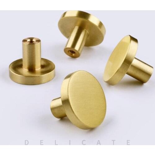 Round Gold Brass Furniture Handles Wall Hooks Nordic Fresh American Gold Cabinet Door Drawer Knob Wardrobe Dresser Pulls Knobs