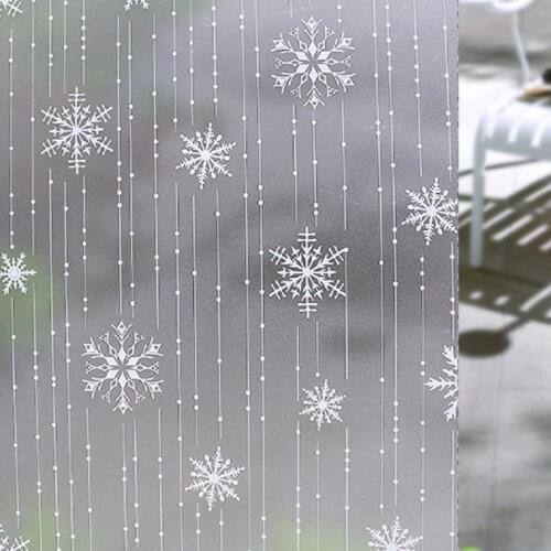 Snowflakes Static Cling Window Film Frosted Home Decoration Sun-Blocking Privacy Protection Glass Film For Home Office Store DIY