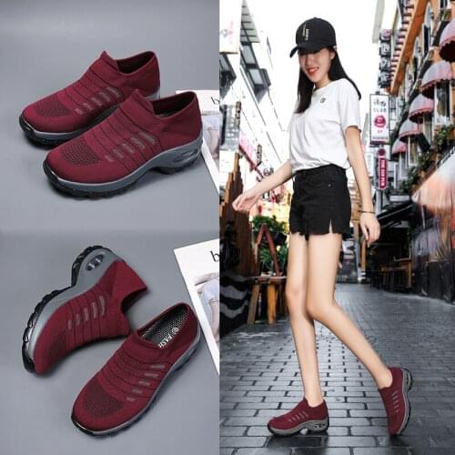 Tenis Feminino 2020 Sneakers Women Tennis Shoes Outdoor Non-slip Platform Wedge Shoes Ladies Sock Shoes Zapatillas Mujer