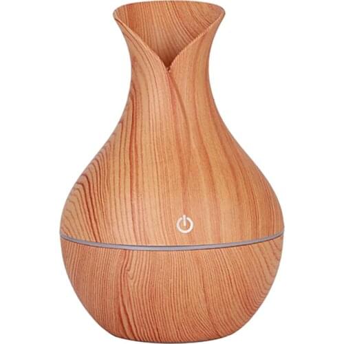 Wood Grain Diffuser 130ML Air Humidifier Essential Oil Diffuser Humidificador Mist Maker LED Aroma Diffusor Aromatherapy
