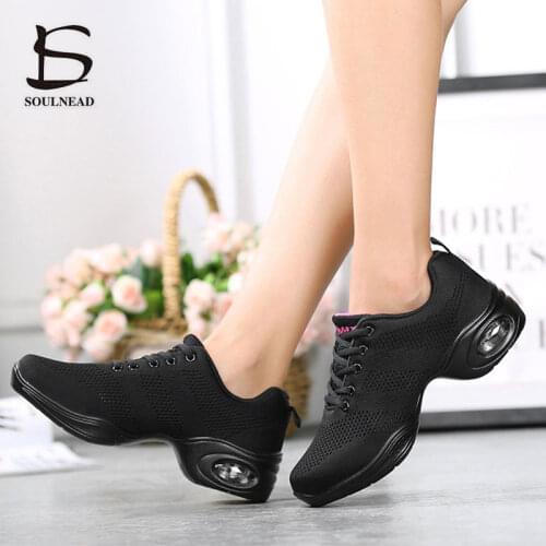 Women Dance Sneakers Jazz Dance Shoes Modern Ballroom Casual Lightweight Breathable Girls Female Ladies Fitness Party Sport Shoe