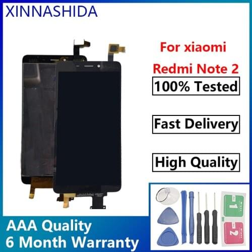 AAA Quality 5.5'' LCD For Xiaomi Redmi Note 2 LCD Display Touch Screen Digitizer Assembly With Frame For Redmi Note2 LCD