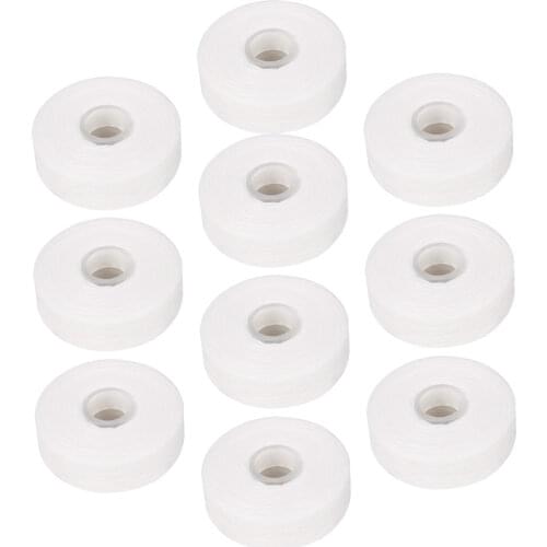 AZDENT 10Rolls Dental Flosser Built-in Spool Wax Mint Flavored Europe Replacement Flat Wire Dental Floss 50M/Roll Total 500M