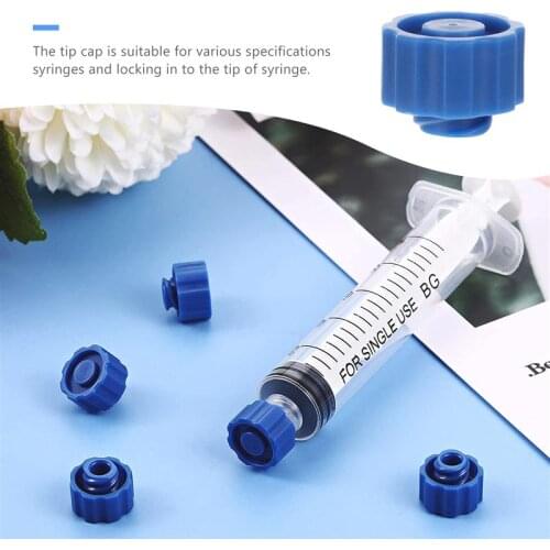 150Pcs Professional Medical Syringe Tip Caps Plastic End Cap Laboratory Supplies Needle Plug For Dispensing Consumables