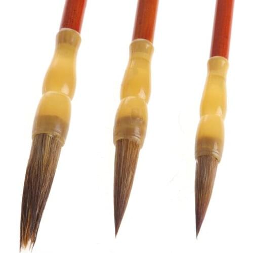 Chinese Calligraphy Regular Script Brush Pen Ink Writing Painting Wolf Hair