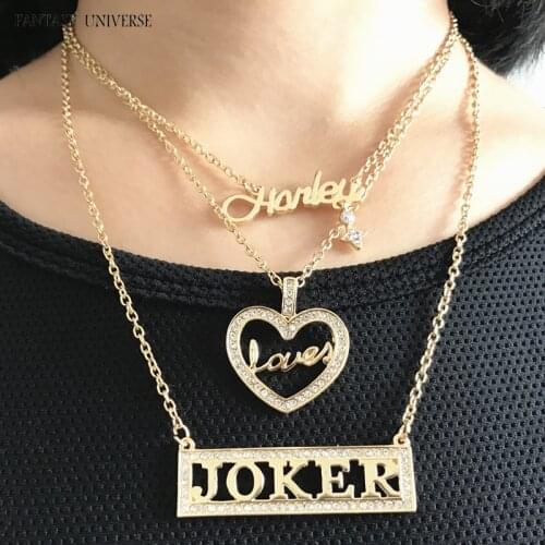 FANTASY UNIVERSE Superher necklace High quality Cosplay Gold three-piece set of jewelry Kawaii Woman/man Gift