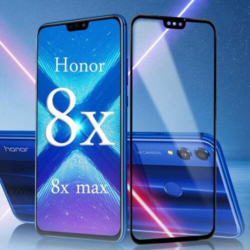 Full Cover Case For Huawei Honor 8x Max Tempered Glass Screen Protector Protect Protective Film On Honer 8x 8 X X8 8xmax Honor8x