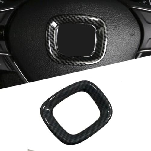 1PCS ABS Steering Wheel Cover Trim Fit For Honda Accord 10th 2018 New Fashion Matte Interior Accessories Carbon Fiber Blue Red