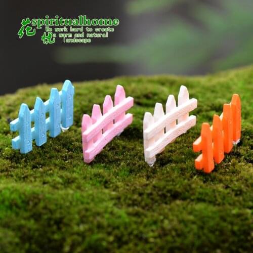 1pc 3.3x1.8cm Wooden Fencing Barrier DIY Mini Landscape Fairy Garden Figurines Miniatures Accessories Handmade Crafts