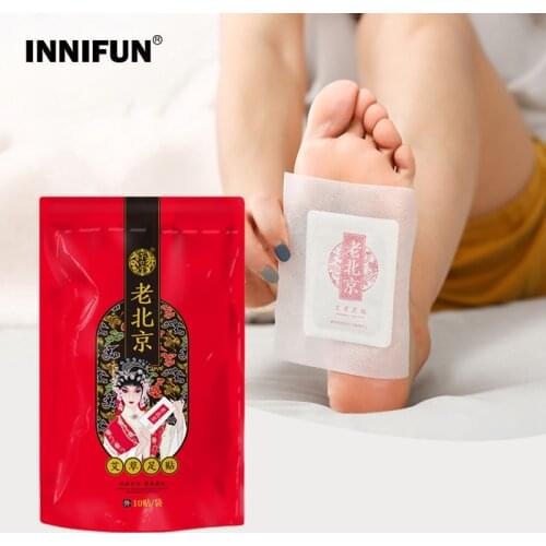 10pcs Original Detox Foot Patches Plasters For Feet Relieve Fatigue Foot Patch Sleeping Pad Wormwood Herbal Body Health Care