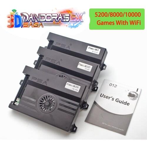 3D Pandora Saga EX Box 1000 in 1 Wifi market 128G SD Card download game add 2D 3D Game, support up to 4 player multilingual