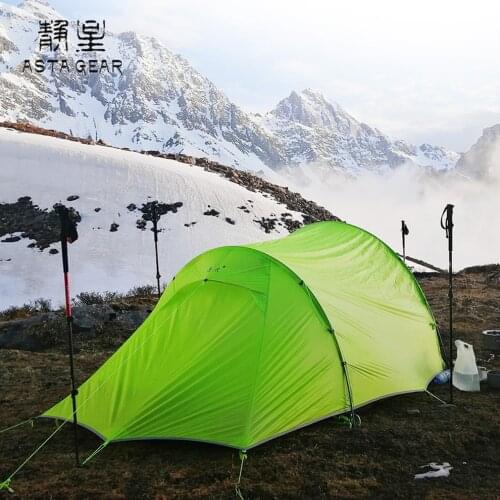 Astagear Windchaser Tents Outdoor Camping 2 3 Persons 20d Silicone Tunnel Tent Ultralight Large Space 4 Season Hiking Tent
