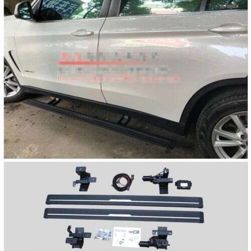 Electric Motor Automatic Switch Closed Running Boards For BMW X5 F15 X5M F85 2014-2018 Side Step Bar Pedals Nerf Bars