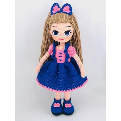 Aysun Star Konbul Amigurumi Organic Mesh Teddy Dress Baby Girls