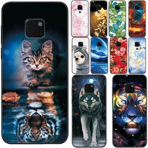 For Huawei Mate 20 Case Fundas on Huawei Mate 20 Pro Soft Silicone Phone Cover For Huawei Mate 20 Lite Cartoon Shockproof Case