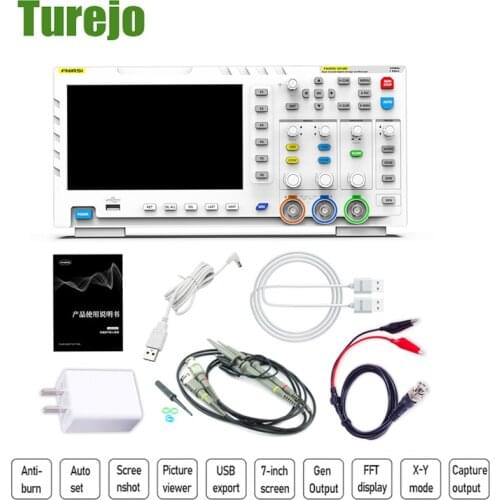 FNIRSI 1014D LCD Digital Multifunctional Oscilloscope 110MHz Dual Channel Measuring Professional Oscilloscopes