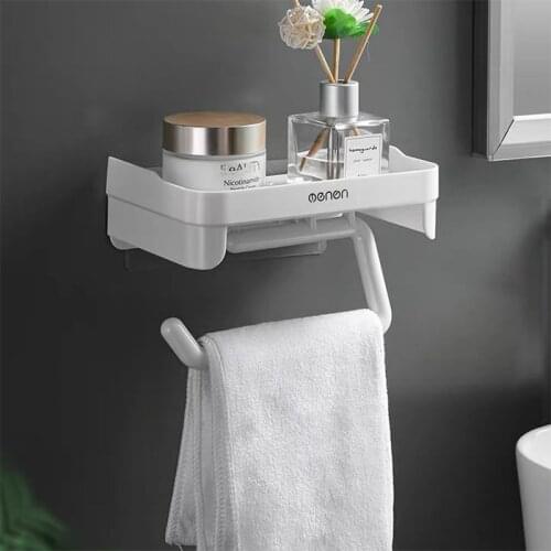 Kitchen Toilet Paper Holder Roll Paper Accessory Wall Mount Self Adhesive Tissue Accessories Rack Holders Bathroom Accessories