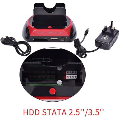 Dual Hard Drive Card Reader Mobile HDD Docking Station Multifunction Dock Upgraded Hard Drive Station Laptop Accessories
