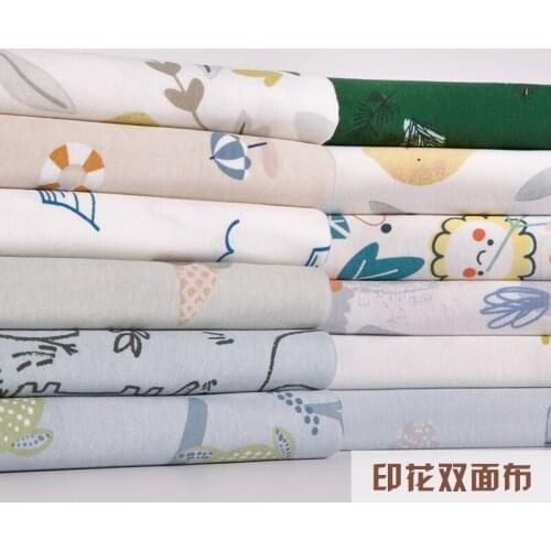 Stretchy Baby Cotton knitted fabric 100% cotton jersey knitted cotton fabric for DIY children apparel fabric 50*180cm
