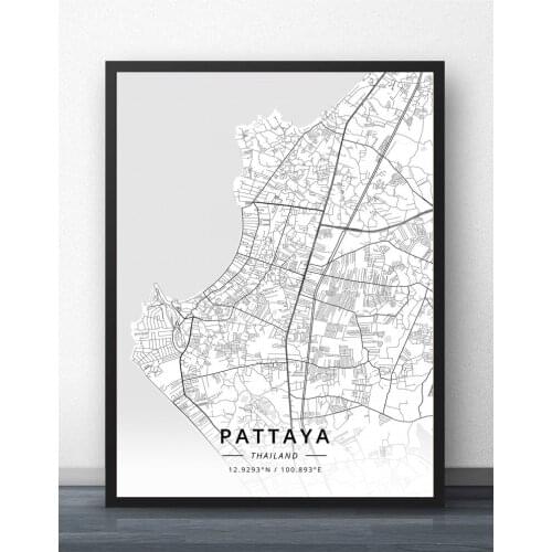 City Map Phoenix Rome Sao Paulo Toronto Wall Art Paint Wall Decor Canvas Prints Canvas Art Poster Oil Paintings No Frame