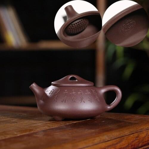 Gourd ladle pot of new fund listed yixing undressed ore quality goods famous purple clay Wang Fangquan manual specials
