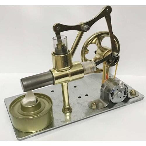 Small Model of Sterling Engine Miniature Steam Power Technologies and Small Power Generation to Make Test Toys