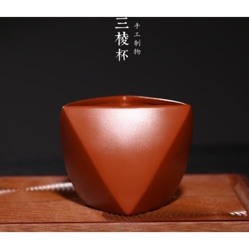 Purple sand tea set square and triangular fair mug cup manufacturer undertakes to sell goods on a commission basis