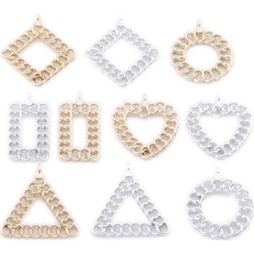 New 100pcs 21*18MM Silver Gold Colors Metal Alloy Crystal Rhinestone Paved Round Circle Earring Charms Floating Pendants