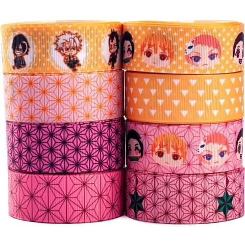 New 50 Yards cute Japanese style Cartoon ribbon Printed Grosgrain,satin Ribbon